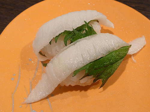 ヒラメの燻製寿司