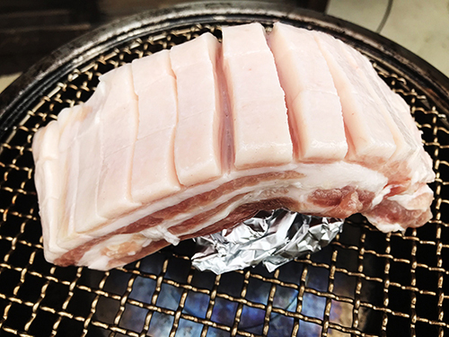BBQ豚バラ肉の焼き方