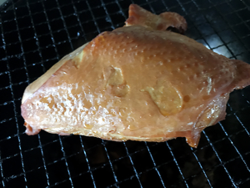 自宅でスモークチキン