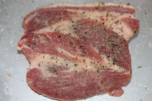 豚肉ロースでベーコン作り