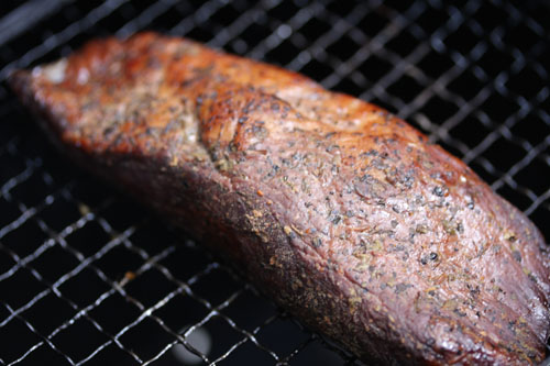 ビーフジャーキー燻製