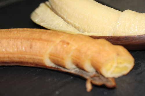 バナナの燻製