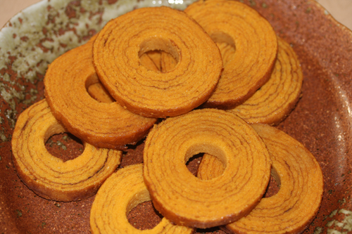 バウムクーヘンの燻製