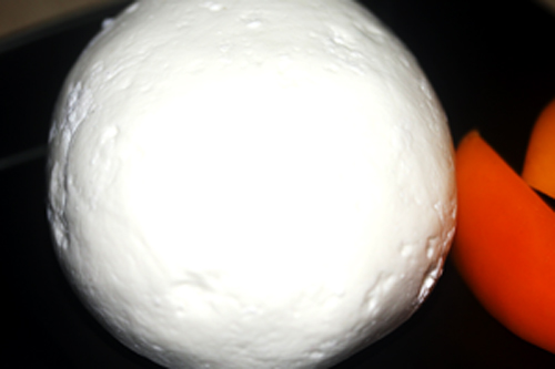 手作りモッツァレラ完成