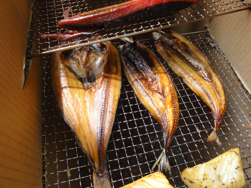 いい感じで燻製されている