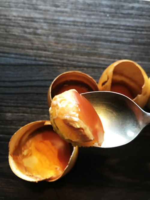 レアゆで卵燻製