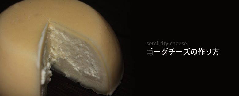 手作りセミハードチーズ・ゴーダチーズ