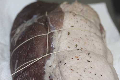 ハムの紐縛り中