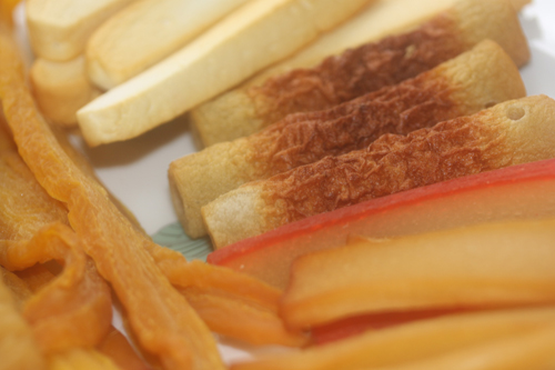 たくあん、ちくわ、はんぺんの燻製