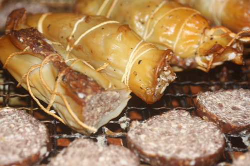 イカソーセージ燻製