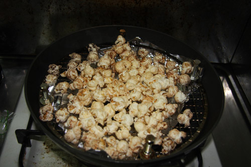 ポップコーンの燻製
