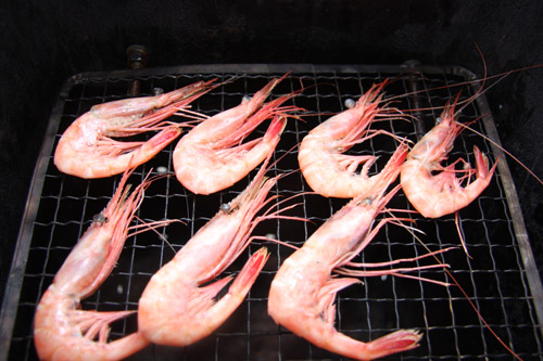 甘エビを燻製する