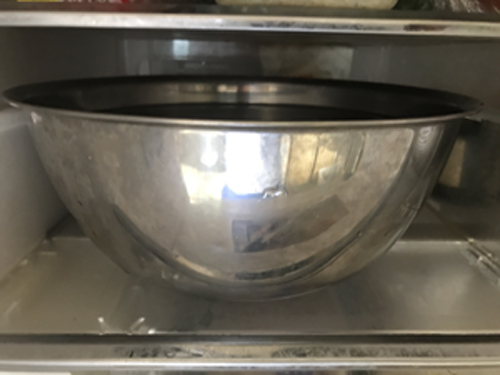 冷蔵庫で塩抜き