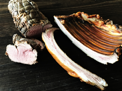 猪ベーコン。ジャーキー、ハム