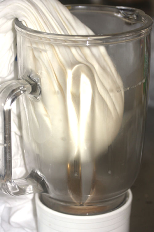 ホエーの自重脱水