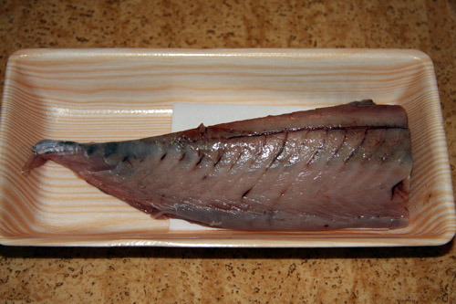 鰹の刺身を燻製