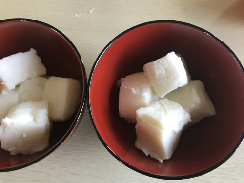 ホエイで片栗粉餅を作る