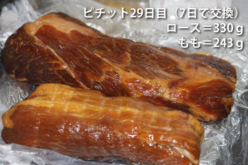 ピチットシートで豚肉を脱水