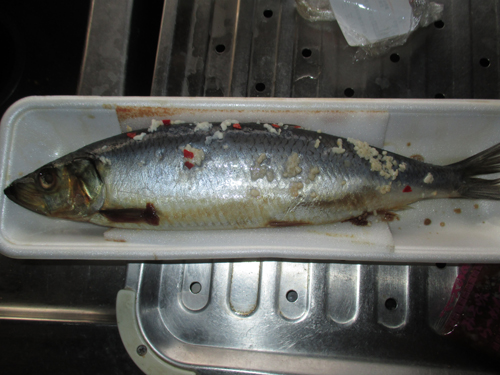 三五八漬けニシンで燻製作り