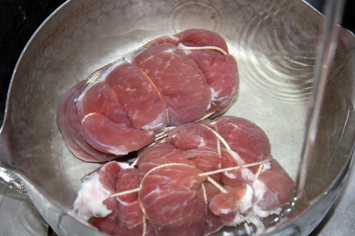 豚もも肉塩抜き