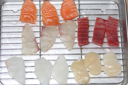 スーパーの見切り品を燻製