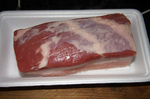 豚バラ肉で燻製チャーシュー焼豚