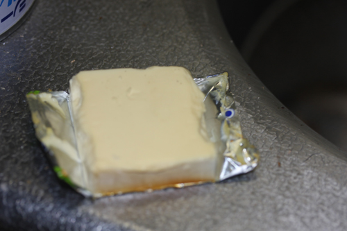 クリームチーズを燻製