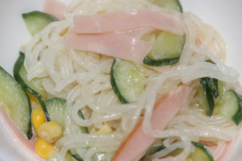 燻製スライスハムサラダ