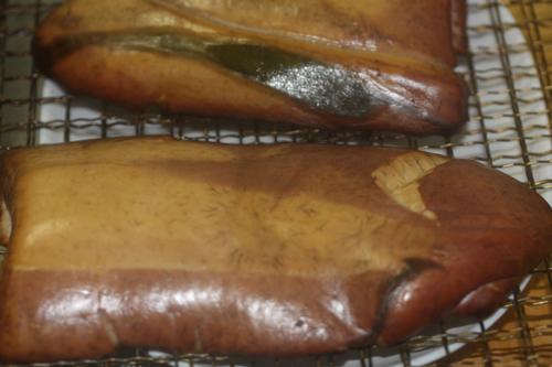 ブリの白子燻製