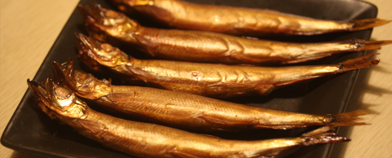 シシャモの燻製