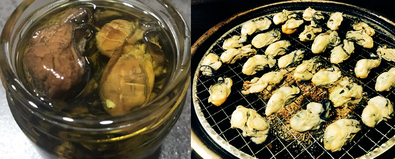 カキの燻製