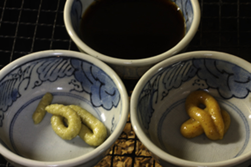 わさび燻製と辛子燻製