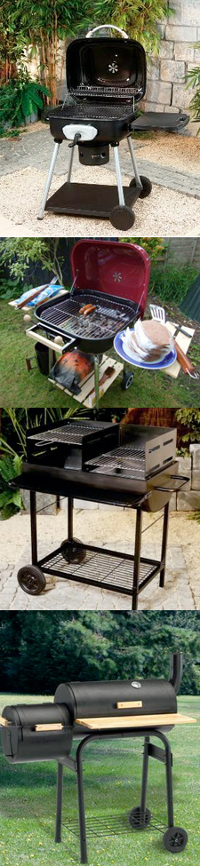 海外の蓋つき燻製グリル