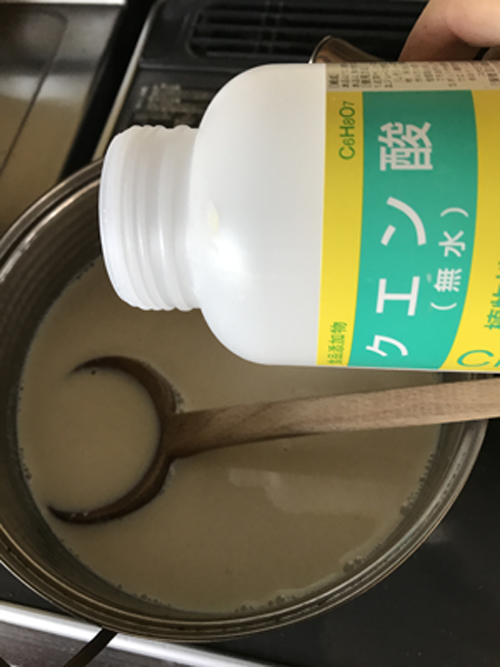 豆乳にクエン酸