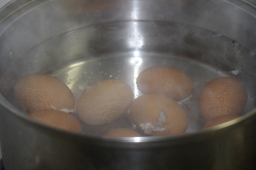 燻製卵レシピ。ゆで方