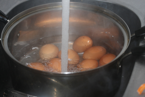 燻製卵の作り方。ゆでたまご