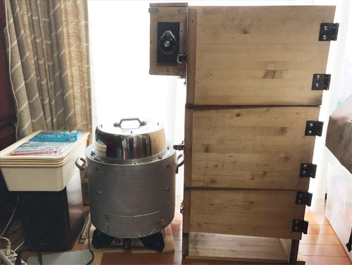大型木製燻製器