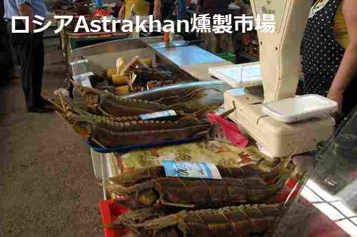 ロシアastrakhan魚市場
