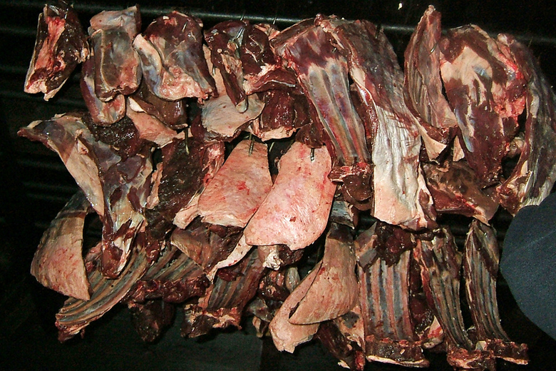 トナカイ肉の燻製