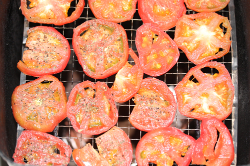 トマトを燻製