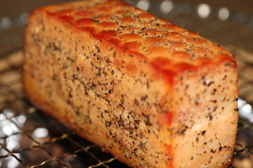 市販ベーコン燻製