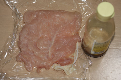 鶏むね肉で鶏ハムを作る
