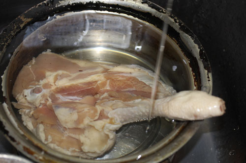 鶏もも肉塩抜き
