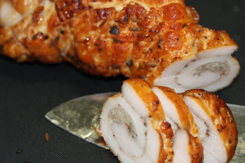 土鍋でスモークチキン