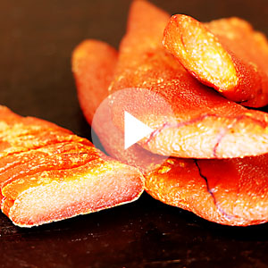 燻製たらこのタラスミ・カラスミ風動画