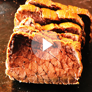 ローストビーフ燻製動画